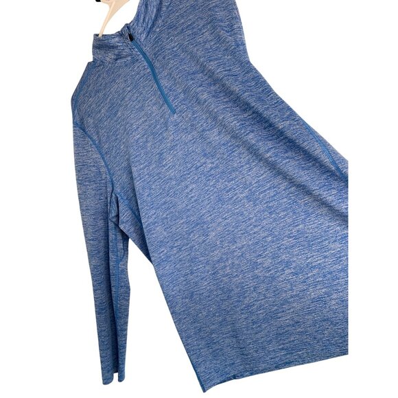 Tek Gear Mens L Blue Long Sleeve 1/4 Zip Athletic Pullover 8925 GUC Performance - Picture 2 of 6